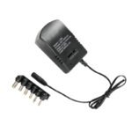 Cargador Universal 12V Regulable con 6 Adaptadores 100 a 240V