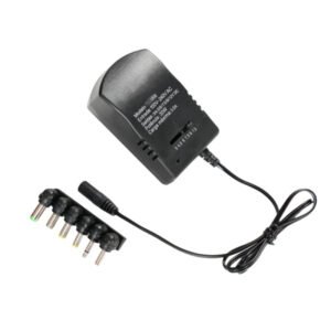 Cargador Universal 12V Regulable con 6 Adaptadores 100 a 240V