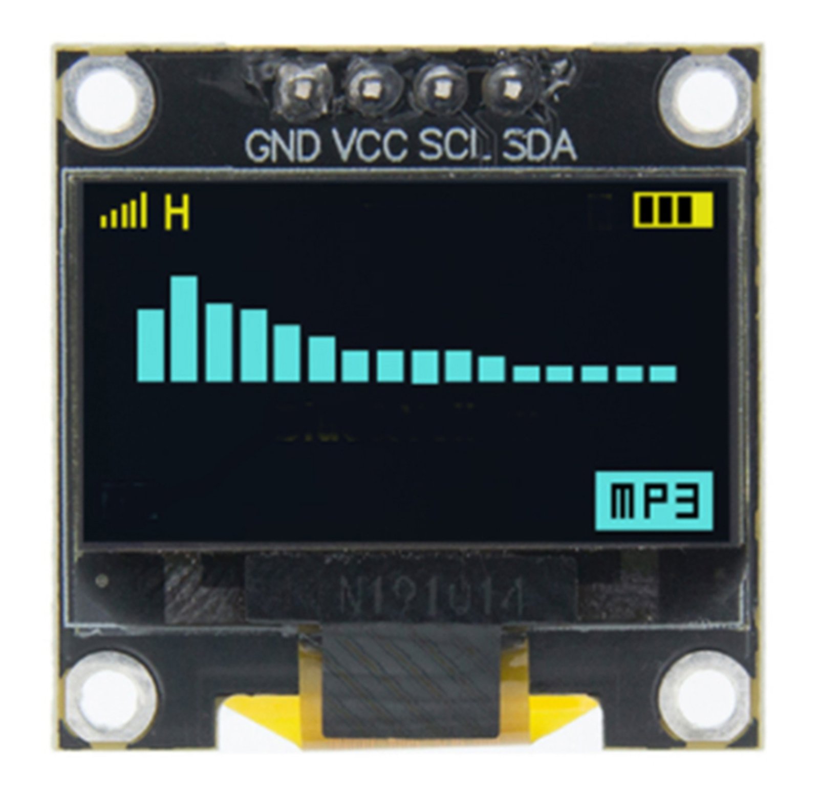 Módulo Pantalla OLED SSD1306 0.96 Pulgadas Placa de Pantalla LCD para Arduino