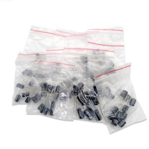 Kit Surtido de Condensadores Electrolíticos de Aluminio 120 Piezas