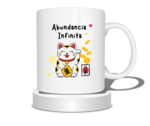 Taza Gatito De La Abundancia Maneki Neko