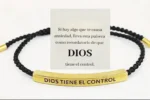 Pulsera Dios Tiene El Control Ajustable 25 Cm