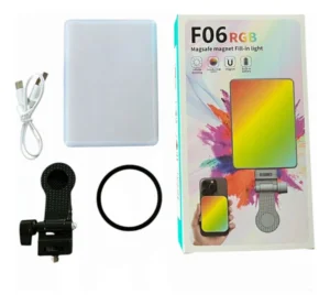 Lámpara recargable RBG F06 con clip