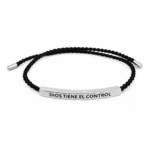 Pulsera Dios Tiene El Control Regalo Cristiano Plateado