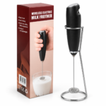 Revolvedor Portátil Mini Batidor Eléctrico Café Con Soporte