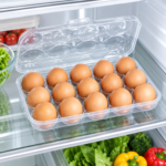 Organizador Huevos Bandeja 15 Unidades Cocina Transparente